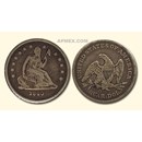 1840-O Liberty Seated Quarter No Drapery Fine