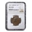 1841 Great Britain 1/2 Penny Victoria MS-63 NGC (Brown)
