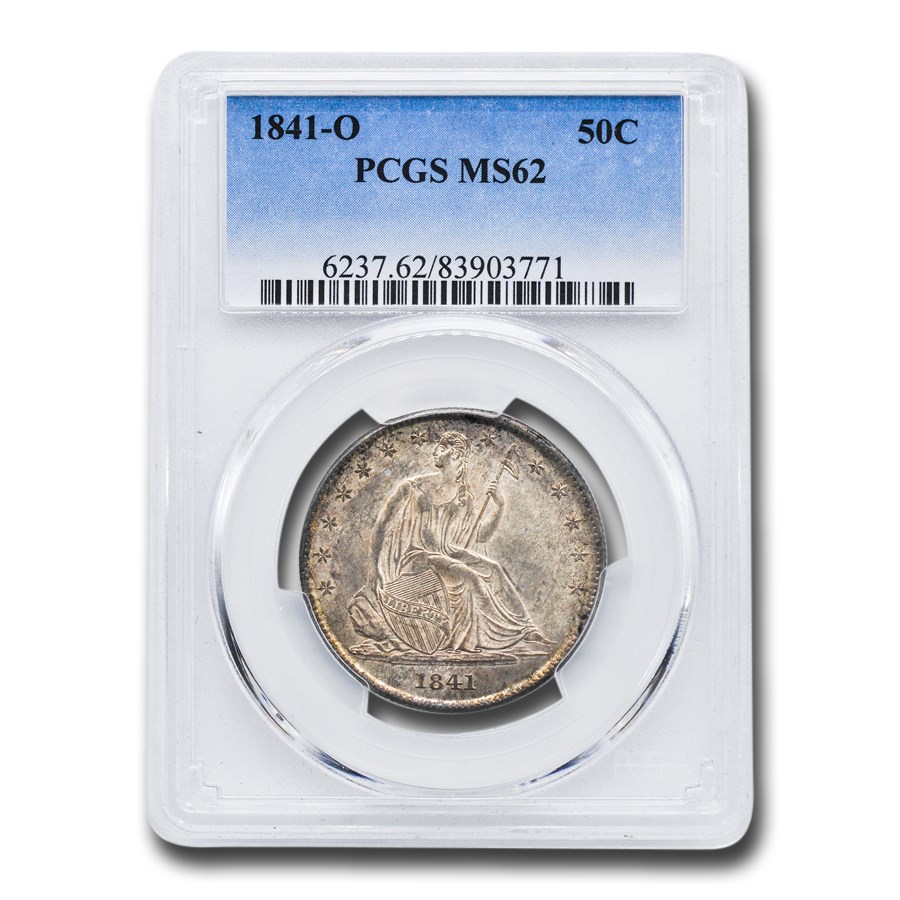 Buy 1841-O Liberty Seated Half Dollar MS-62 PCGS | APMEX