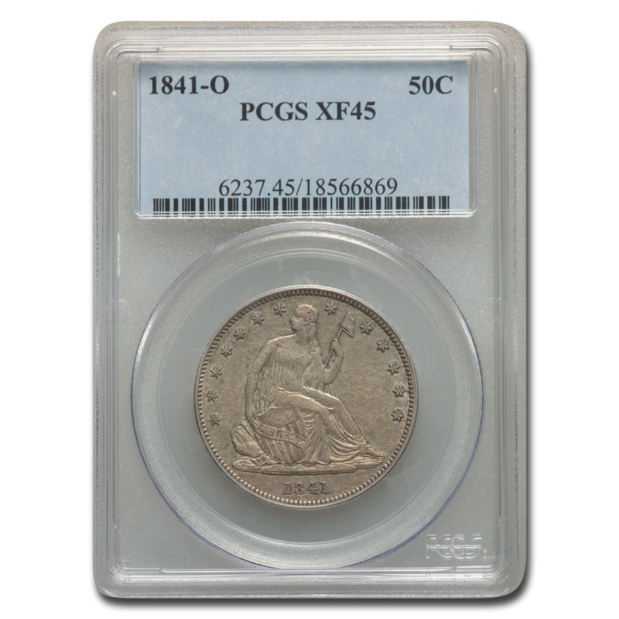 Buy 1841-O Liberty Seated Half Dollar XF-45 PCGS | APMEX