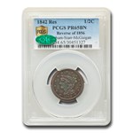 1842 Half Cent PR-65 PCGS CAC (Brown, Restrike, Reverse of 1856)