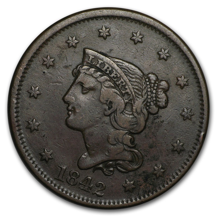 Buy 1842 Large Cent Lg Date VF | APMEX