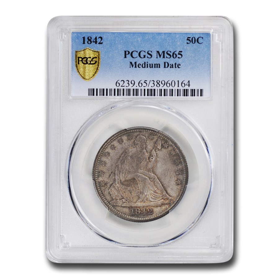 1842 Liberty Seated Half Dollar MS-65 PCGS (Medium Date)