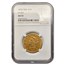1843/1843 $10 Liberty Gold Eagle AU-55 NGC (VP-001)