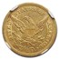 1843 $2.50 Liberty Gold Quarter Eagle AU-55 NGC