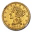 1843-D $5 Liberty Gold Half Eagle XF-40 NGC