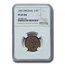 1843 Half Cent PF-65 NGC (Brown, Original)