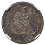 1843-O Liberty Seated Quarter AU-55 NGC (Large O, Newman)