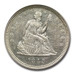 1843-O Liberty Seated Quarter AU-58 NGC