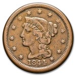 1844/81 Large Cent VF