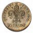 1844 Italy Silver Fiorino Leopold II MS-65 PCGS