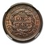 1844 Large Cent MS-64 NGC (Brown)