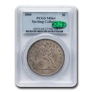 1844 Liberty Seated Dollar MS-64 PCGS CAC