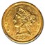 1844-O $5 Liberty Gold Half Eagle AU-58 NGC