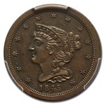 1845 Half Cent PR-63 PCGS CAC (Brown, Original)