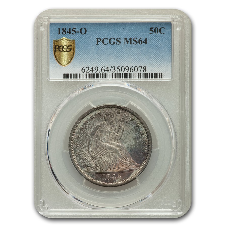 Buy 1845-O Liberty Seated Half Dollar MS-64 PCGS | APMEX