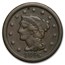 1846 Large Cent Tall Date VG