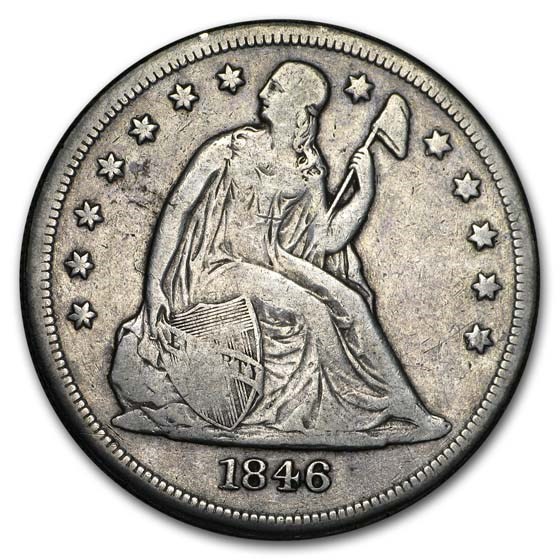 Buy 1846-O Liberty Seated Dollar Fine | APMEX