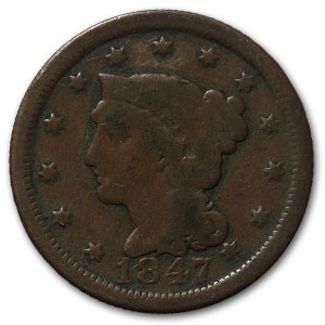 1847 Large Cent Good