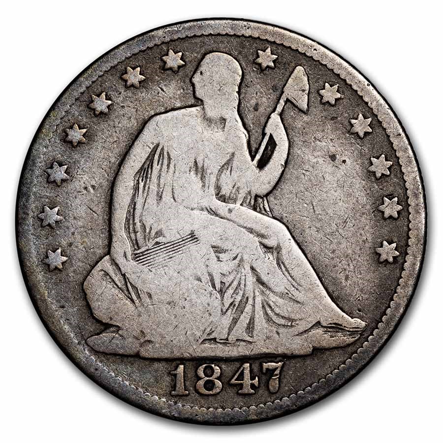 Buy 1847 Liberty Seated Half Dollar Good | APMEX