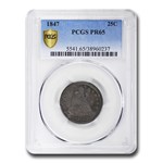 1847 Liberty Seated Quarter PR-65 PCGS