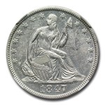 1847-O Liberty Seated Half Dollar AU-58 NGC