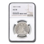 1847-O Liberty Seated Half Dollar AU-58 NGC