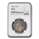 1847-O Liberty Seated Half Dollar MS-66 NGC