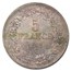 1848 Belgium Silver 5 Francs Leopold I AU-58 PCGS