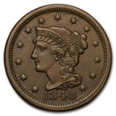 1848 Large Cent AU