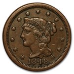 1848 Large Cent XF