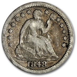 Buy 1848 Liberty Seated Half Dime Medium Date VG | APMEX