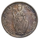 1848-LIMA MB Peru Silver 4 Reales AU