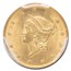 1849 $1 Liberty Head Gold MS-63+ PCGS (Open Wreath)