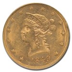 1849 $10 Liberty Gold Eagle MS-61 PCGS