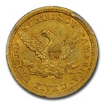 1849 $5 Liberty Gold Half Eagle AU-53 PCGS CAC