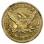 1849-C $5 Liberty Gold Half Eagle AU-58 NGC