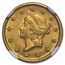 1849-O $1 Liberty Head Gold AU-58 NGC