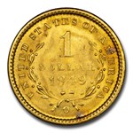 1849-O $1 Liberty Head Gold Dollar MS-65 CACG