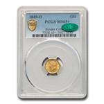 1849-O $1 Liberty Head Gold MS-65+ PCGS CAC