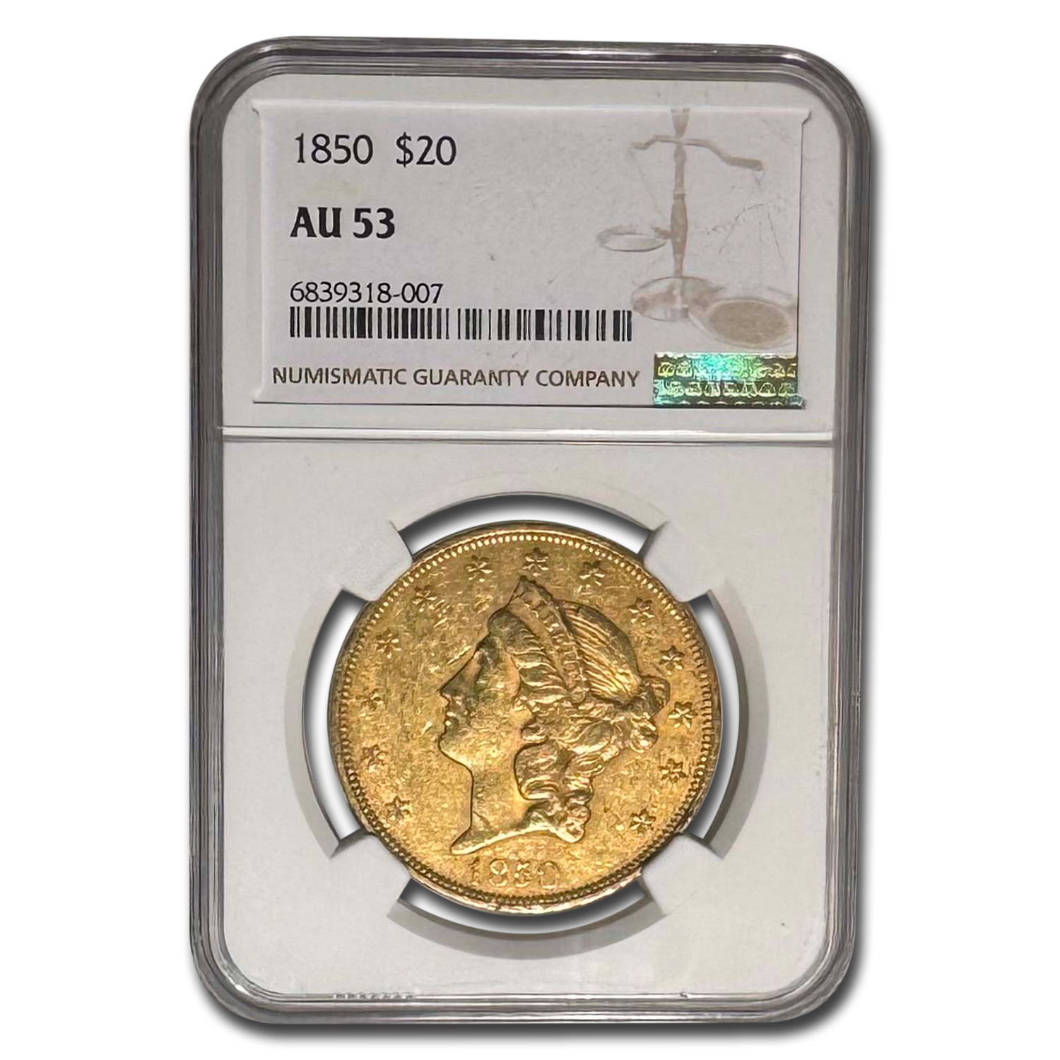 アンティークコイン 金貨 1838 LIBERTY HEAD GOLD EAGLE $10 NGC