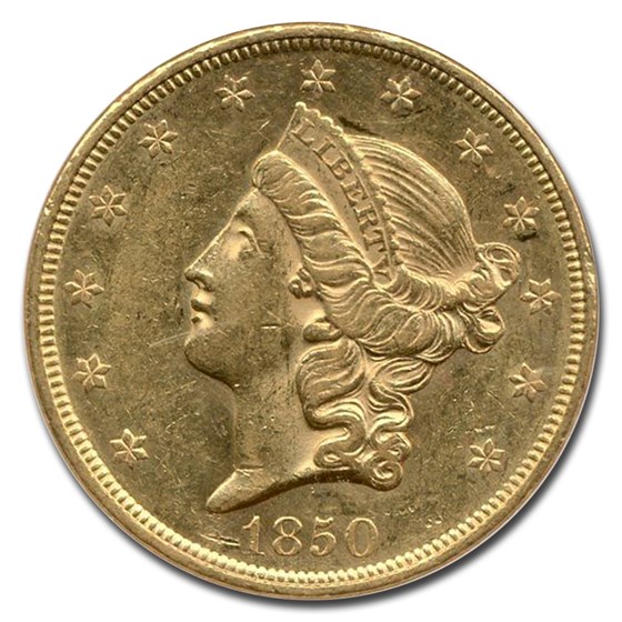 Buy 1850 $20 Liberty Gold Double Eagle AU-58 NGC (SS Republic) | APMEX