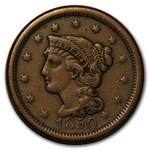 1850 Large Cent VF