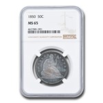 1850 Liberty Seated Half Dollar MS-65 NGC