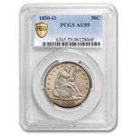 1850-O Liberty Seated Half Dollar AU-55 PCGS