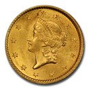 1851 $1 Liberty Head Gold MS-64 PCGS CAC