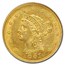 1851 $2.50 Liberty Gold Quarter Eagle AU-58 PCGS CAC