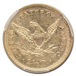 1851 $2.50 Liberty Gold Quarter Eagle AU-58 PCGS