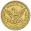 1851 $2.50 Liberty Gold Quarter Eagle AU