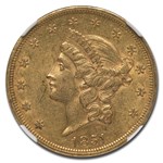 1851 $20 Liberty Gold Double Eagle AU-55 NGC